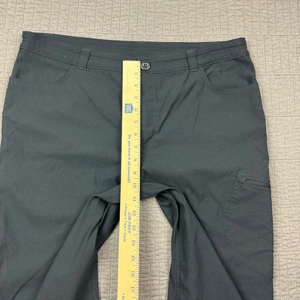 Eddie Bauer Tech Capri Pants Womens 16 Black Hiking Outdoor Camping Granola